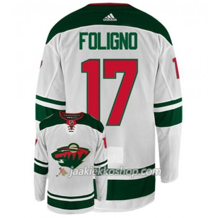 Miehille NHL Minnesota Wild Pelipaita MARCUS FOLIGNO 17 Adidas Valkoinen Authentic